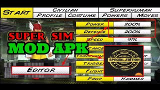 Super Sim Mod APK  Unlock Editor  Special Edition  Latest version [upl. by Aissac]