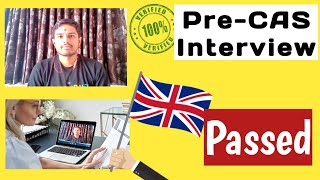 🇬🇧PreCas Interview Questions And Answer CAS interview  UK University 2024 [upl. by Teplica]