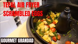 ActifryTefal Air Fryer Scrambled Eggs with Spinach and Tomatoes [upl. by Jacinta]