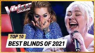 BEST BLIND AUDITIONS of 2021  The Voice Rewind [upl. by Kroo]