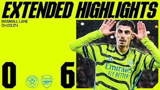 EXTENDED HIGHLIGHTS  Sheffield Utd vs Arsenal 06  All the goals saves skills amp more [upl. by Docilla985]