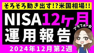 【NISA投資結果】ついに来年1月のクレカの締め切り＆来年のNISAについて｜コーストFIRE目指すアラフォー女｜インデックス長期投資＆コア＋サテライト戦略【2024年12月第2週】86 [upl. by Avlem156]