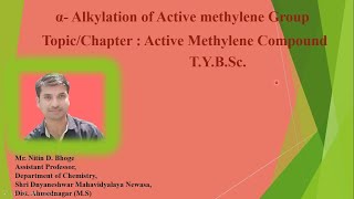 Alkylation of Active Methylene group or Compound [upl. by Hen211]