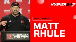 Nebraska Football Matt Rhule talks Raiola health USC prep [upl. by Annol]