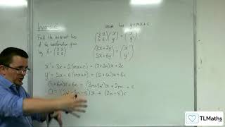 ALevel Further Maths C404 Invariance Example of Finding Invariant Lines [upl. by Gore]