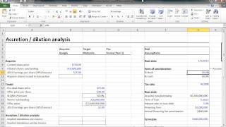 Financial Modeling Quick Lesson Accretion  Dilution  Part 1 [upl. by Flor]