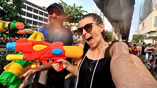 SONGKRAN In Bangkok Thailand 🇹🇭 [upl. by Eiboj]