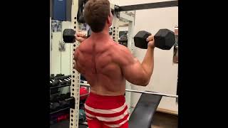 Arnold Press dumbbells standing aesthetic bodybuilding motivation gym workout fitness [upl. by Eivol]