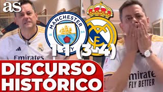 RONCERO eufórico DISCURSO ÉPICO de Rudiger Modric Lunin  MANCHESTER CITY  REAL MADRID [upl. by Asillem]