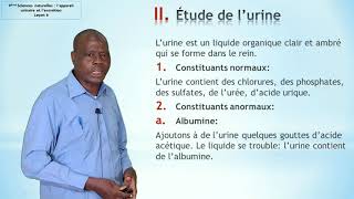 Biologie leçon7 L appareil urinaire et l excrétion [upl. by Zug]