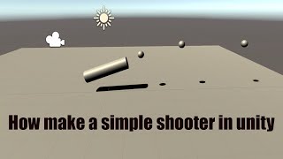 How make a very simple shooter in unity using AddForce and Velocity and Instantiate [upl. by Lossa360]