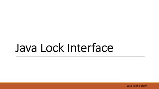 Java Lock interface ReentrantLockReentrantReadWriteLockStampedLock [upl. by Eiramadnil]