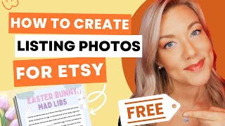 How to Make Listing Photos on Etsy Using Canva for Digital Printables FREE [upl. by Fabe453]