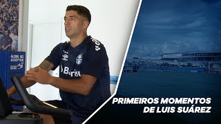 CONFIRA OS PRIMEIROS MOMENTOS DE LUIS SUÁREZ NO CT LUIZ CARVALHO [upl. by Nirrac]