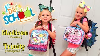 First Day of School Kindergarten and Preschool for Trinity and Madison Back to School [upl. by Clougher]