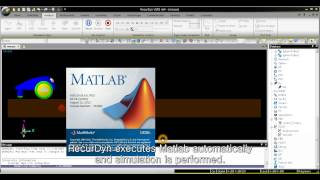 RecurDyn and Simulink Cosimulation Demo English subtitle [upl. by Akinak]