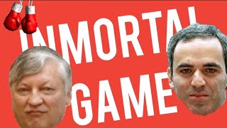 La partida inmortal ANATOLY KARPOV vs GARRY KASPAROV [upl. by Amairam793]