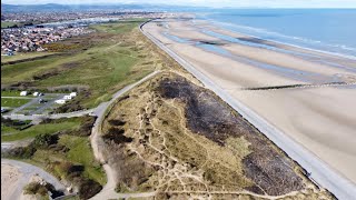 Prestatyn  Ffrith Beach  DJI Drone [upl. by Kobe]