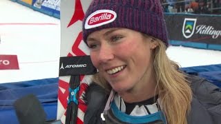 Mikaela Shiffrin Reacts to Her First East Coast World Cup Race [upl. by Imis858]