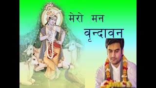 Mero Mann Vrindavan Mein Atko Instrumental with lyrics Version  Indresh Upadhyay [upl. by Adnirual254]