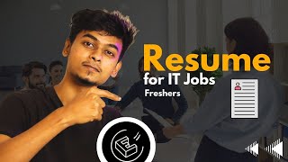 How to create PERFECT RESUME with zero skills for IT Job Application 🚀  Resume format for Freshers [upl. by Olegna225]