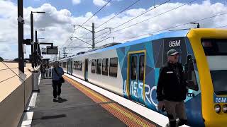 Outbound X’trapolis train departing the new Croydon Station on the Lilydale Line [upl. by Saire]