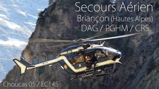 Secours aérien de Briançon Hautes Alpes  DAG  PGHM  CRS [upl. by Clementas561]