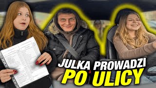 JULKA ZDAŁA PRAWO JAZDY ❤️ JEJ PIERWSZY RAZ NA DRODZE 😨 [upl. by Arahsit610]