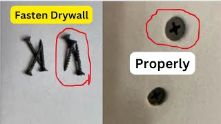 Fastening drywall with screws Things you need to know [upl. by Francene]