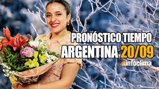 Pronóstico para el 20 de septiembre de 2024 Argentina  Infoclima TV [upl. by Masson]