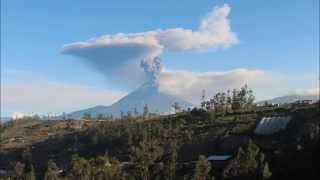 Inicio erupción Tungurahua 01 02 2014 [upl. by Teevens459]