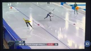 NK Afstanden 1000m vrouwen Sanneke de Neeling  Chloé Hoogendoorn 30122023 [upl. by Nodarse]