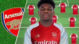 HOW AURÉLIEN TCHOUAMÉNI WILL FIT INTO ARSENAL STARTING LINEUP AFTER JANUARY TRANSFER WINDOW 2024 [upl. by Kempe]