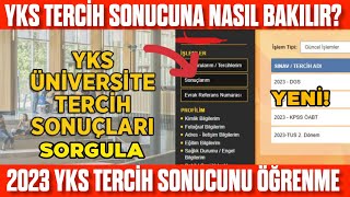 YKS 2023 TERCİH SONUCUNA NASIL BAKILIR  2023 YKS TERCİH SONUCUNU ÖĞREN [upl. by Enelrats]