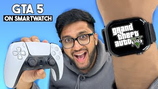 I PLAYED GTA 5 ON SMARTWATCH  FIRE BOLTT DREAM WRISTPHONE ANDROID OS [upl. by Lhadnek123]