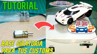 Como hacer una base giratoria para tus customs JimCars hotwheels [upl. by Aietal]