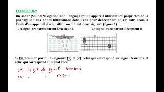 EXERCICE2 ONDES MECANIQUES PROGRESSIVES [upl. by Alak165]