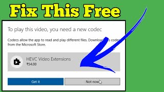 Quick Fix HEVC Video Extensions Codec Missing 0xc00d5212 Error Windows 10 [upl. by Lonee609]