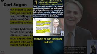 Carl Sagan a new religion will replace Christianity Scientific Humanism shorts [upl. by Anaoj77]