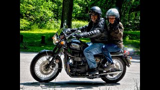 My first ride on my 790 2006 Triumph Bonneville [upl. by Yenolem343]