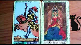 Combinaciones tarot con el CABALLO de Bastos  ARCANOS MAYORES Por TARA [upl. by Fredelia]