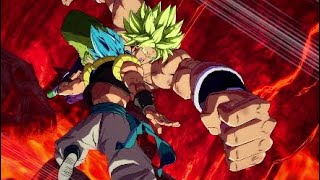 DRAGON BALL FighterZ DRAMATIC FINISH Gogeta Vs Broly DBS [upl. by Nosnehpets]