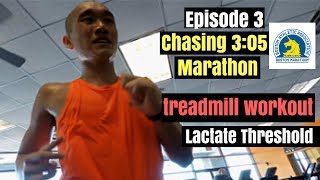 Training for 305 marathon  treadmill workout [upl. by Einberger]