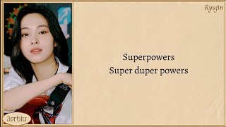 ITZY SUPERPOWERS Strong Girl Namsoon OST Part1 Easy Lyrics [upl. by Anide96]