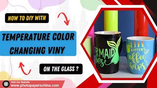 how to diy with temperature color changing vinyl on the cup [upl. by Nal570]