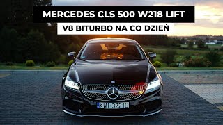 MERCEDES CLS 500 W218 LIFT  V8 BITURBO NA CO DZIEŃ  TEST PL  AUTO SPORTIVO [upl. by Savitt]