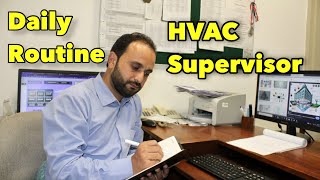 My Daily Routine As A HVAC Supervisor  Daily Responsibilities OF HVAC Supervisor Related TO hvac [upl. by Ecirtnahs]