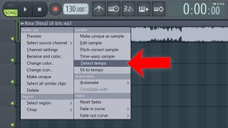 Como detectar el Tempo BPMs de una Canción en Fl Studio [upl. by Kissel]