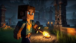 First Night Fight 🧟‍ Survive Your First Night in Minecraft 🌅 [upl. by Neelrihs932]