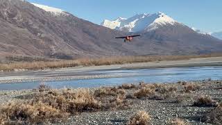 Landing a gravel bar near Knik glacier in Alaska [upl. by Tnomed]